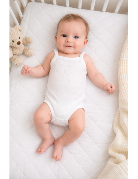 BODY BABIDU TIRANTE FINO CALADO BEBE